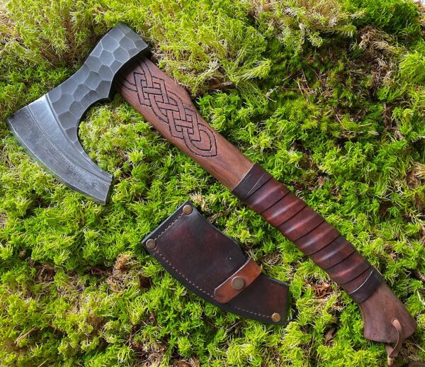 "Custom Handmade Forge Viking Axe: A Unique Blend of Tradition, Craftsmanship, and Durability"