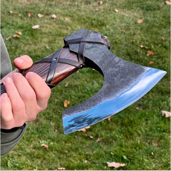 "Custom Handmade Hand-Forged Viking Axe – Authentic Craftsmanship for Warriors and Collectors" - Image 2
