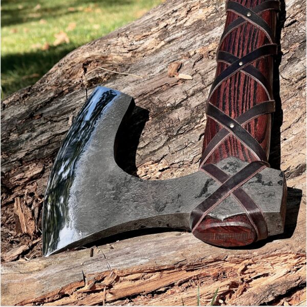 "Custom Handmade Hand-Forged Viking Axe – Authentic Craftsmanship for Warriors and Collectors" - Image 3