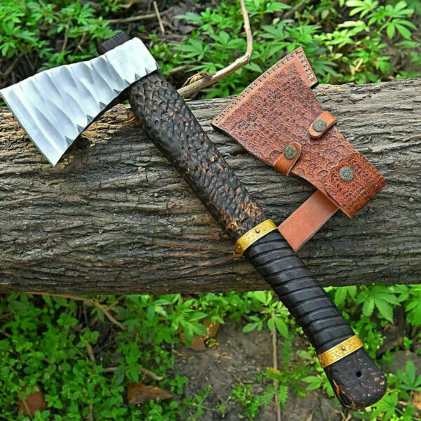 "Handmade Hand-forged Axe – Perfect for Camping and Wood Splitting"
