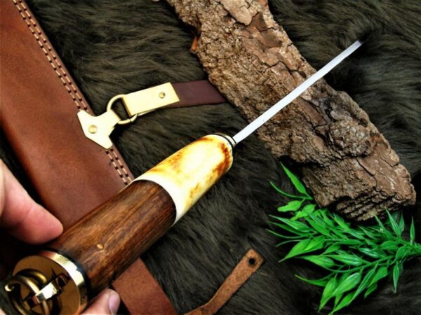 "Custom Handmade Viking Seax Knife in Premium Quality: A Masterpiece of Traditional Craftsmanship and Durability" - Image 6