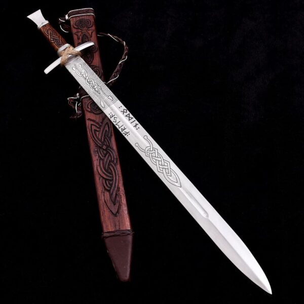 Custom Handmade Medieval Broadsword: A Unique Collectible Piece of Artistry and Craftsmanship. - Image 10