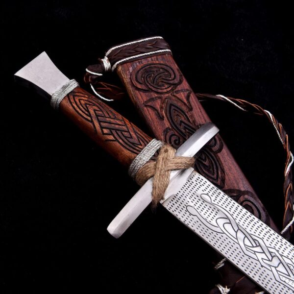Custom Handmade Medieval Broadsword: A Unique Collectible Piece of Artistry and Craftsmanship. - Image 2