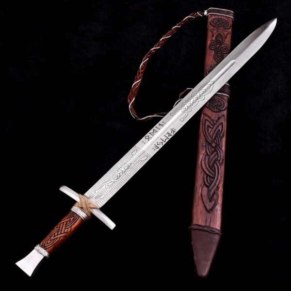 Custom Handmade Medieval Broadsword: A Unique Collectible Piece of Artistry and Craftsmanship. - Image 14